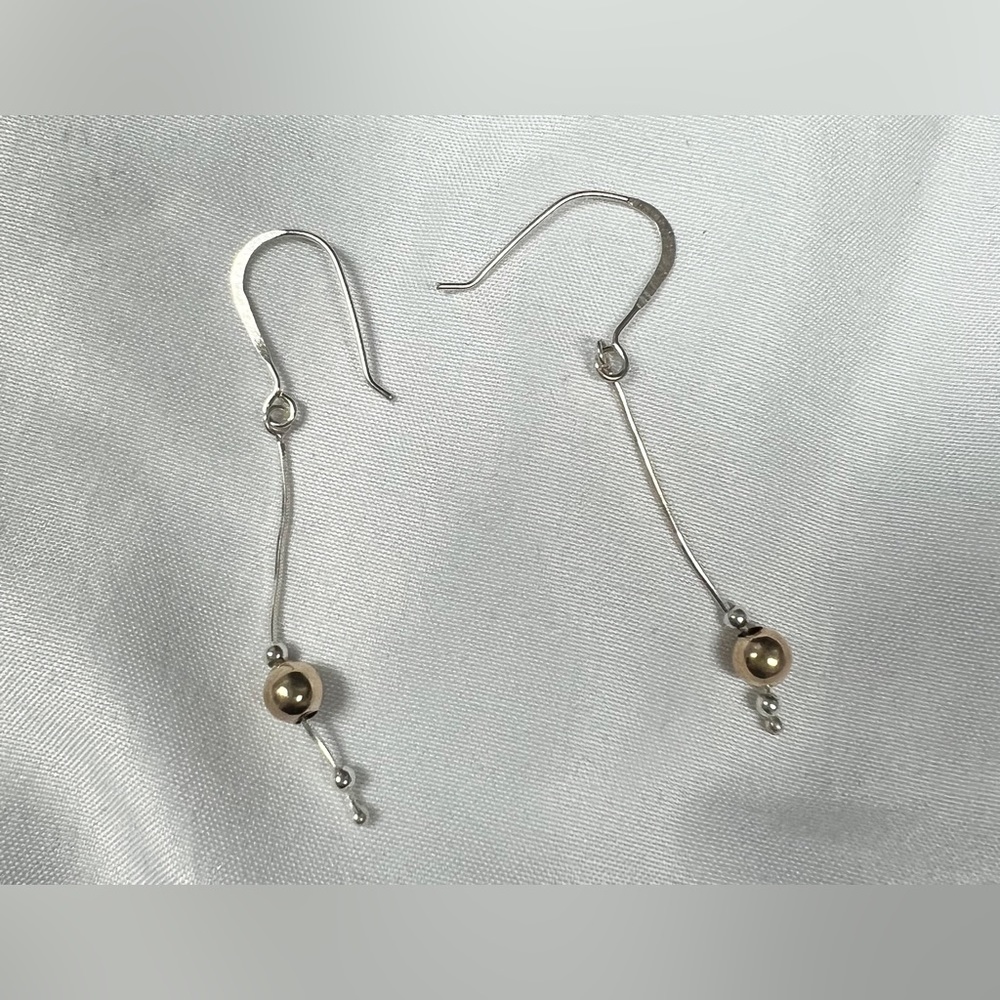 Silver Earrings, Long Drop Earrings, Long Silver Earrings